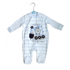 Rock a Bye baby - LITTLE BEAR & HIS DIGGER - VELOUR ROMPER -- £4.99 per item - 3 pack